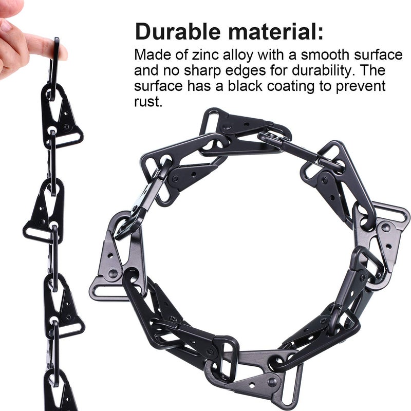 WILLBOND 12 Pieces 1 Inch Enlarged Mouth Clip Sling Clasp Olecranon Hook for Keychain Snap Hooks Outdoor Bag - Image 4